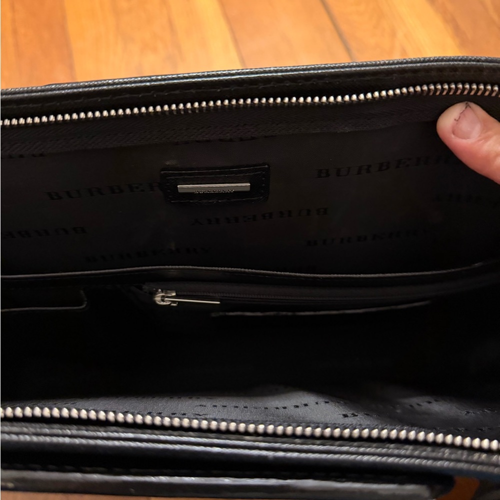 Burberry Dark Brown Leather Briefcase - Picture 9 of 13